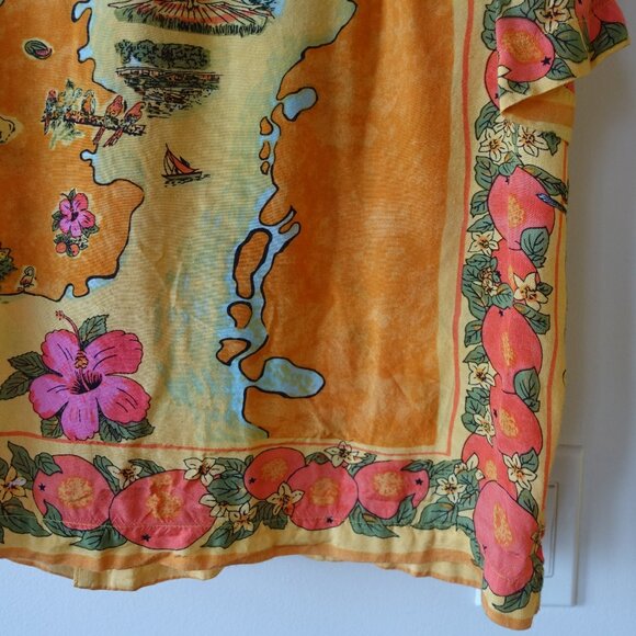 UO Urban Outfitters Tropical Florida Oranges Souvenir shirt top SM S Small - Picture 10 of 16